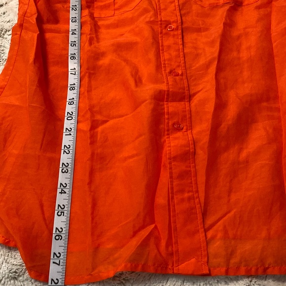 Lauren Ralph Lauren silk blend Button up Blouse M - Picture 8 of 9